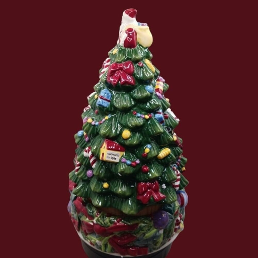 Spode musical table top world christmas tree multicolor "10" tall - Picture 5 of 11